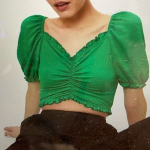 Ruched front crop top!